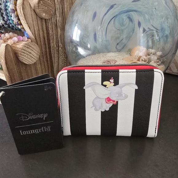 Loungefly Handbags - Loungefly Black and White Dumbo Wallet